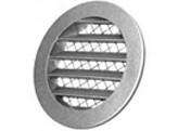 Buitenluchtrooster rond aluminium