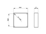 Verlengstuk voor wandventilator PLM EC