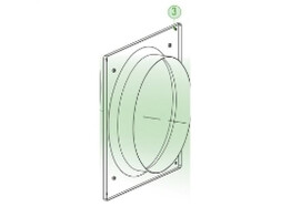 Aluminium bladen voor wandventilator PLM EC